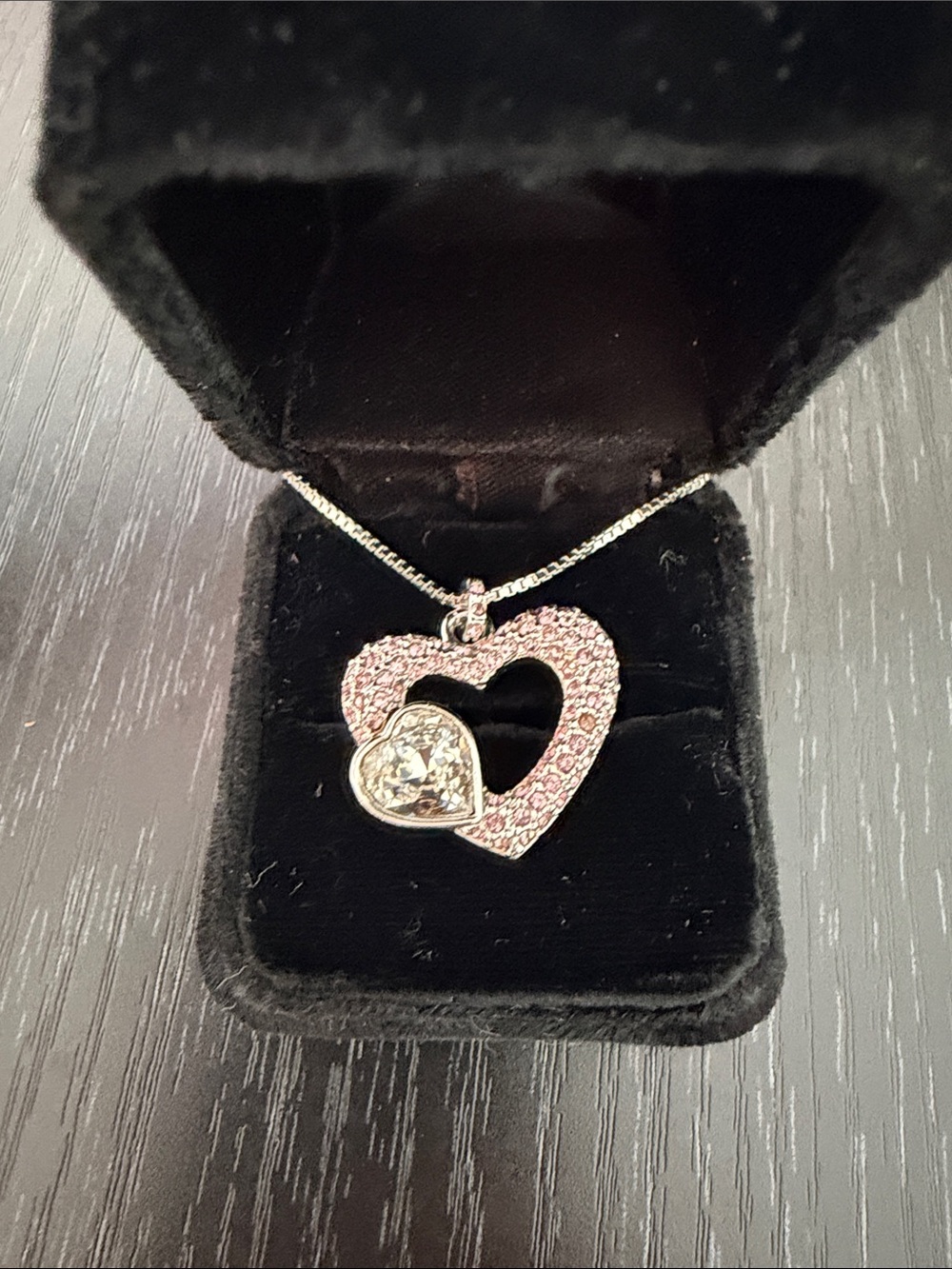Swarovski Pink Heart Pendant